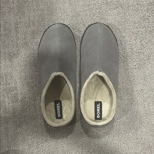 Sorel Grey youth  Slip-On Cozy Lined Loafers